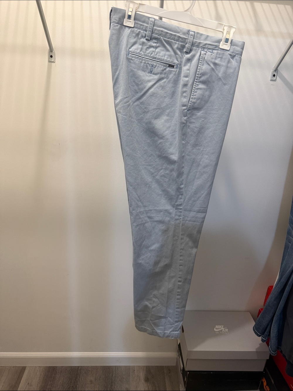 Men s pant , Classic , light blue,100 / cotton.